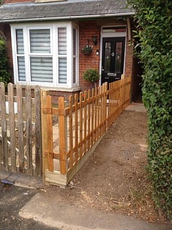 Picket fencing installation